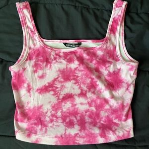 SHEIN tie dye crop top